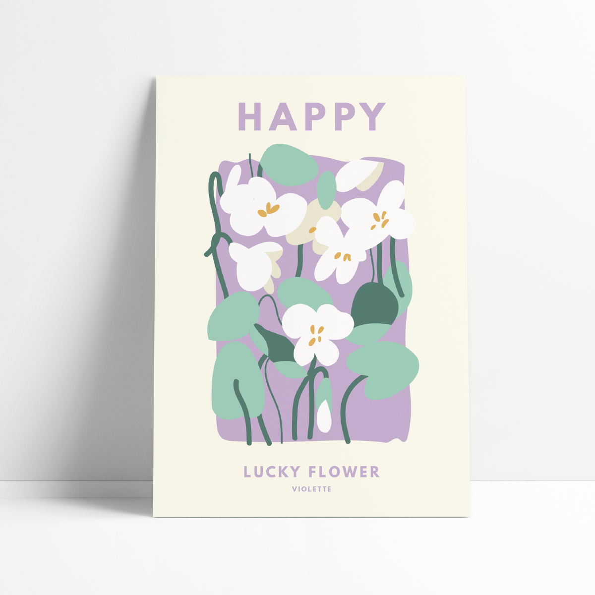 Affiche Lucky Flower Happy