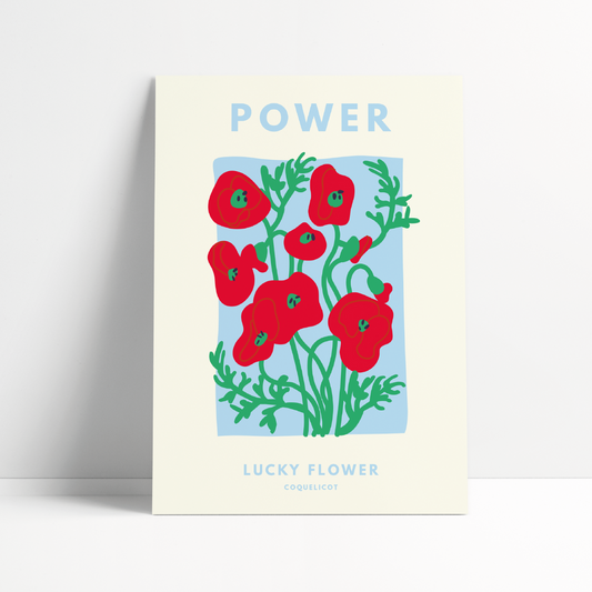 Affiche Lucky Flower Power