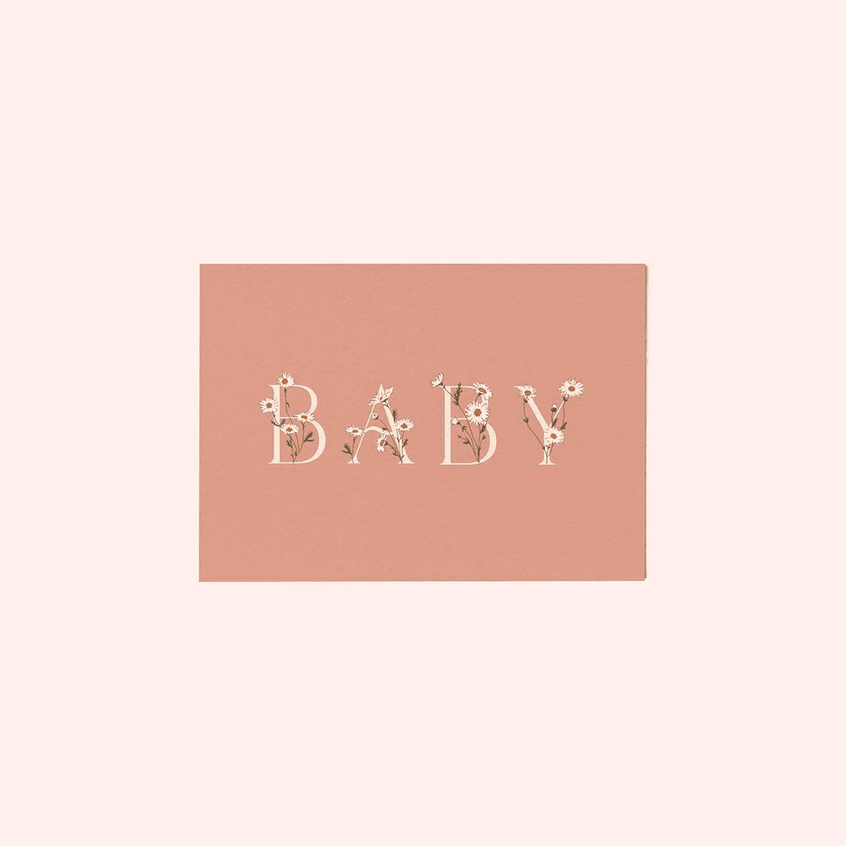 Carte Baby Rose