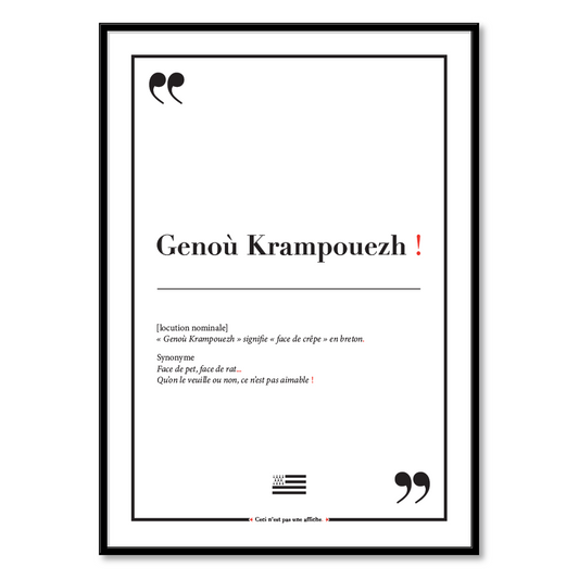 Affiche - Genou Krampouezh