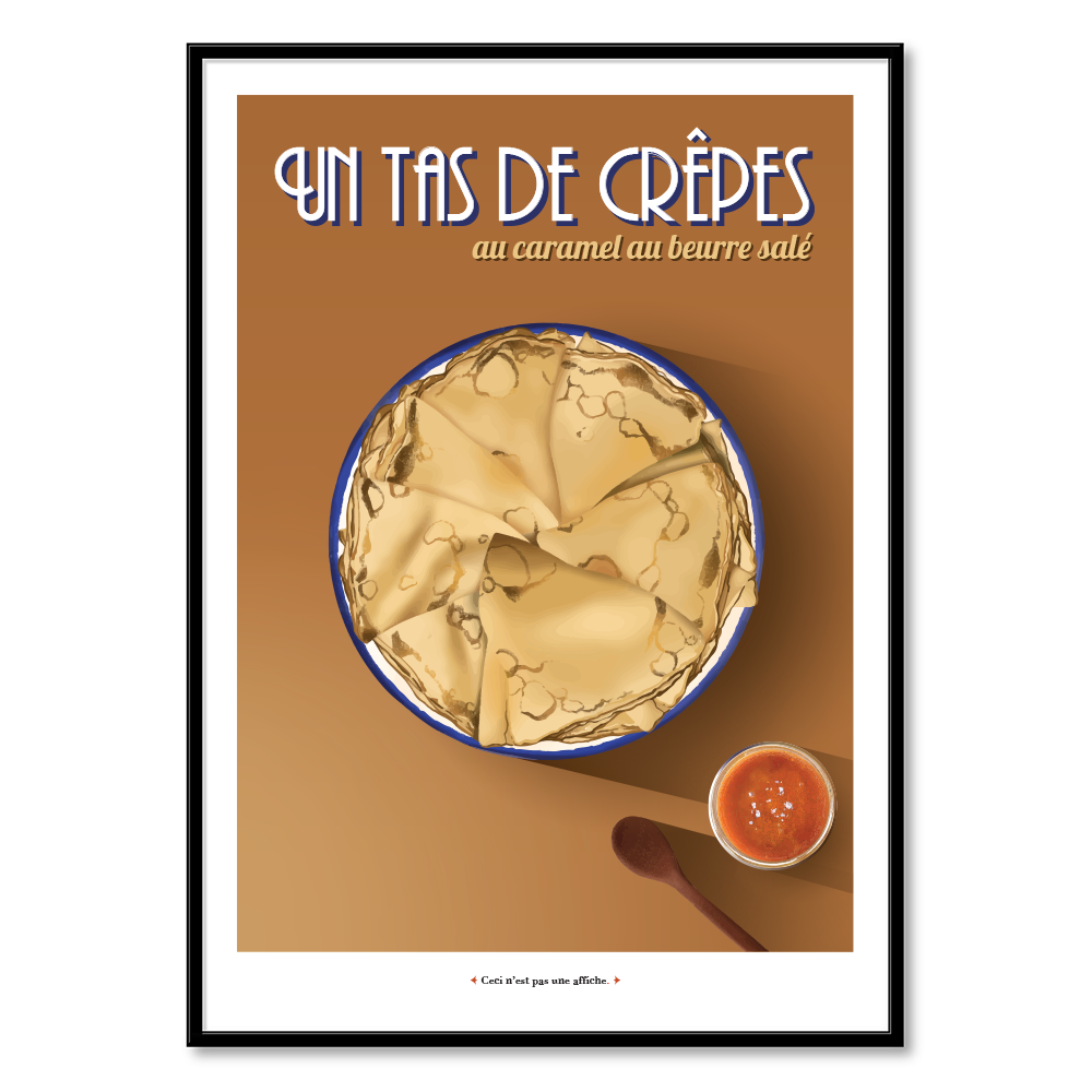 Affiche - Un tas de crêpes