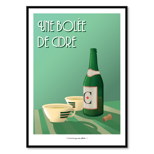 Affiche - Une bolée de cidre